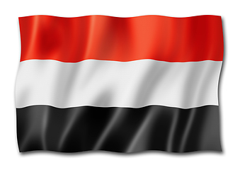 Image showing Yemen flag isolated on white