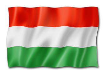 Image showing Hungarian flag isolated on white