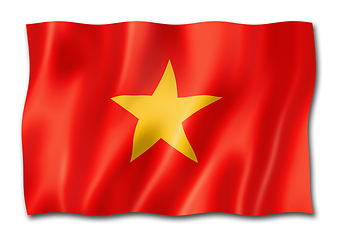 Image showing Vietnamese flag isolated on white