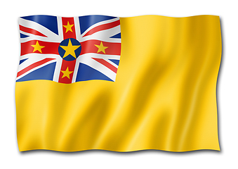 Image showing Niue flag isolated on white