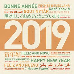 Image showing Happy new year card from the world