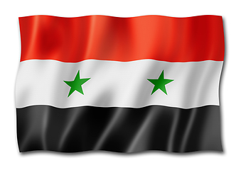 Image showing Syrian flag isolated on white