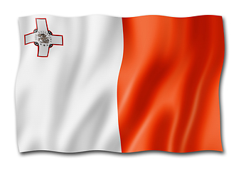Image showing Malta flag isolated on white