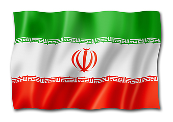 Image showing Iranian flag isolated on white