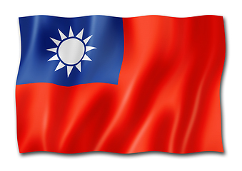 Image showing Taiwanese flag isolated on white