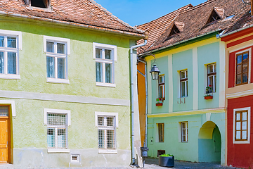 Image showing Street in Sighisoara