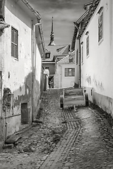 Image showing Street in Sighisoara