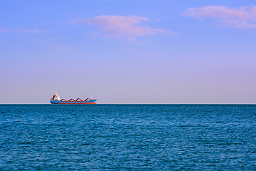 Image showing Cargo Ship in the Sea