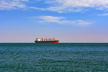 Image showing Cargo Ship in the Sea