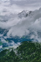 Image showing Alps in Clouds
