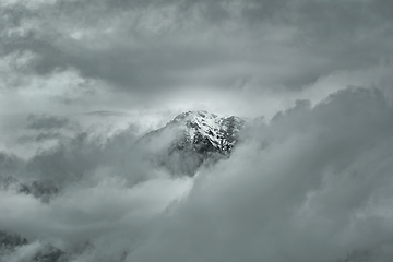 Image showing Alps in Clouds