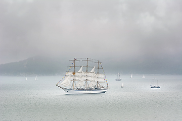 Image showing Sailing Ships in the Sea