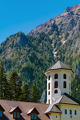 Image showing Monastery at the Foot of the Mountains 