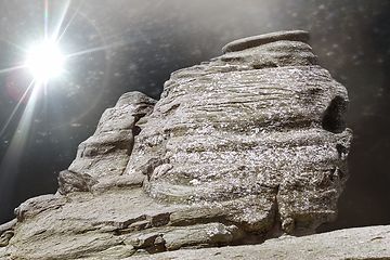 Image showing Rock Formation on the Moon