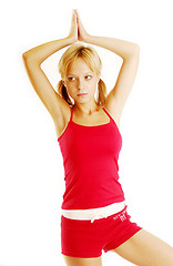 Image showing Exercising girl