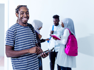 Image showing young  african student