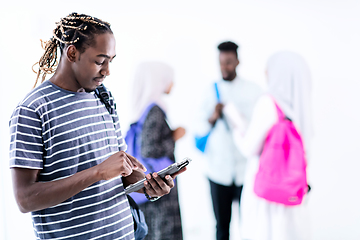 Image showing young  african student