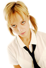 Image showing Girl in a school uniform