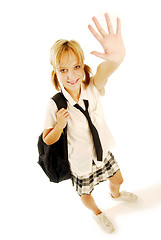 Image showing Girl in a school uniform