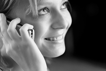 Image showing Girl with phone