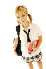 Image showing Girl in a school uniform