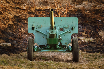 Image showing An Old Artillery Gun
