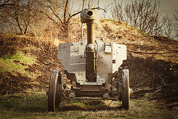 Image showing An Old Artillery Gun