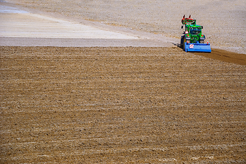 Image showing Tractor in a Field