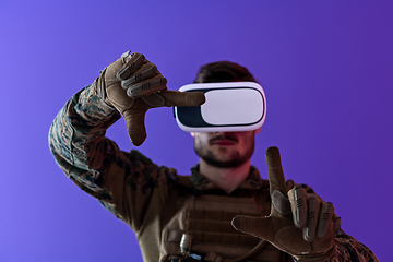 Image showing soldier virtual reality