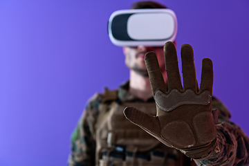 Image showing soldier virtual reality