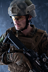 Image showing modern warfare soldier