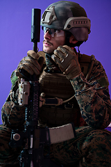 Image showing soldier with problems