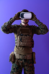 Image showing soldier virtual reality