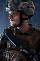 Image showing modern warfare soldier