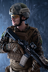 Image showing modern warfare soldier