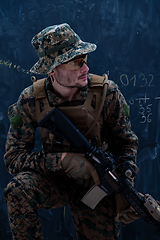 Image showing modern warfare soldier