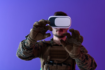 Image showing soldier virtual reality