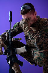 Image showing soldier with problems