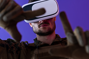 Image showing soldier virtual reality