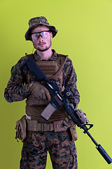 Image showing soldier on drugs