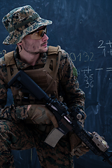 Image showing modern warfare soldier