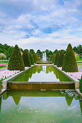 Image showing Water cascade in the park