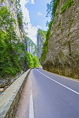 Image showing Road through Bicaz Gorge