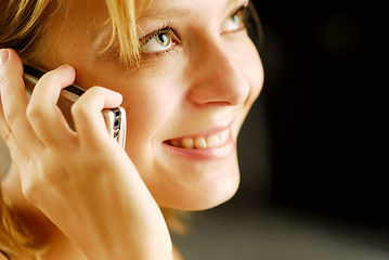 Image showing Girl with phone