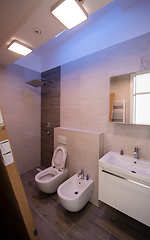 Image showing unfinished stylish bathroom interior