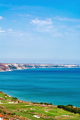 Image showing Golf Course on the Sea Shore