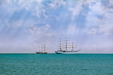 Image showing Sailing Ship in the Sea