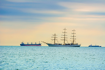 Image showing Sailing Ship in the Sea