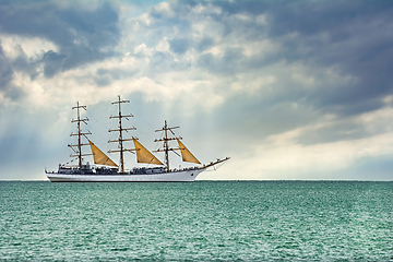 Image showing Sailing Ship in the Sea