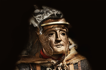 Image showing Portrait of Legionary in Mask